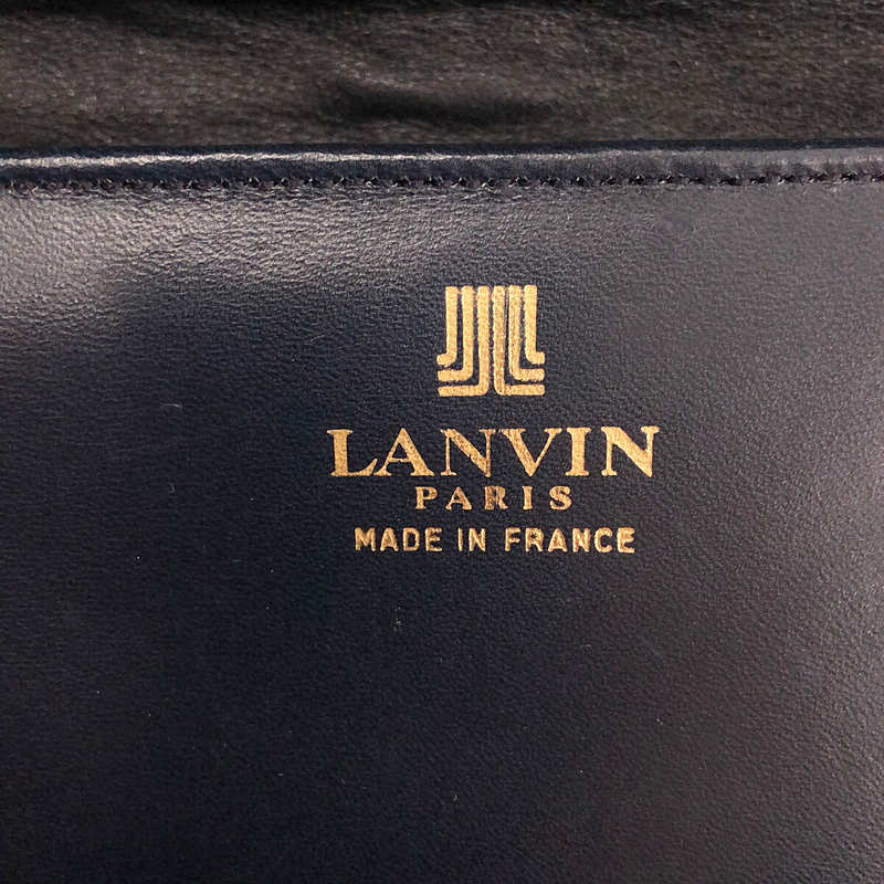 LANVIN / ランバン | フランス製 ゴールド金具 フラップ レザー