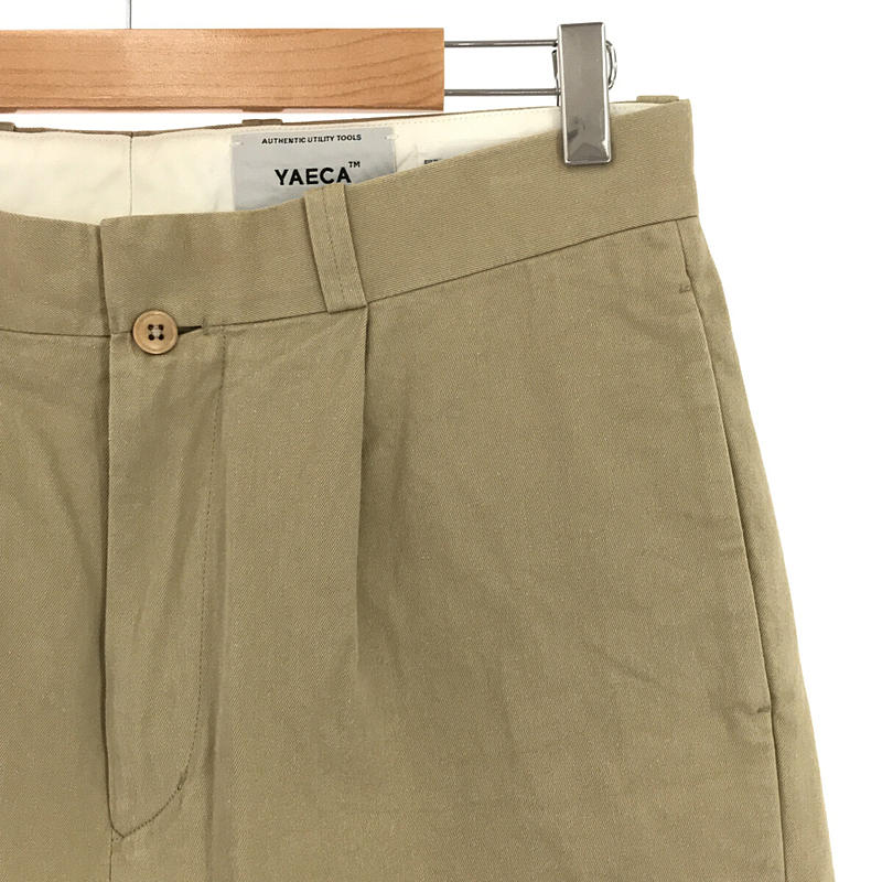 YAECA / ヤエカ | CHINO CLOTH PANTS TAC TAPERD コットン チノ タック