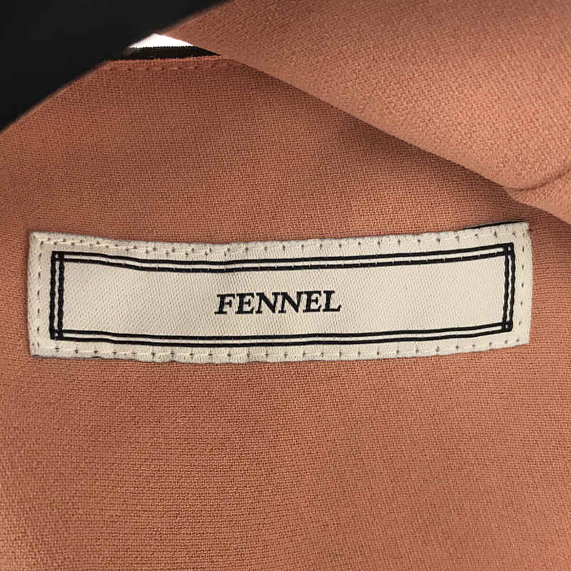 【新品】  FENELL / フェンネル | 2021SS | バイカラー ウエストリボン ドレス ワンピース 袋付き | 38 | コン | レディース