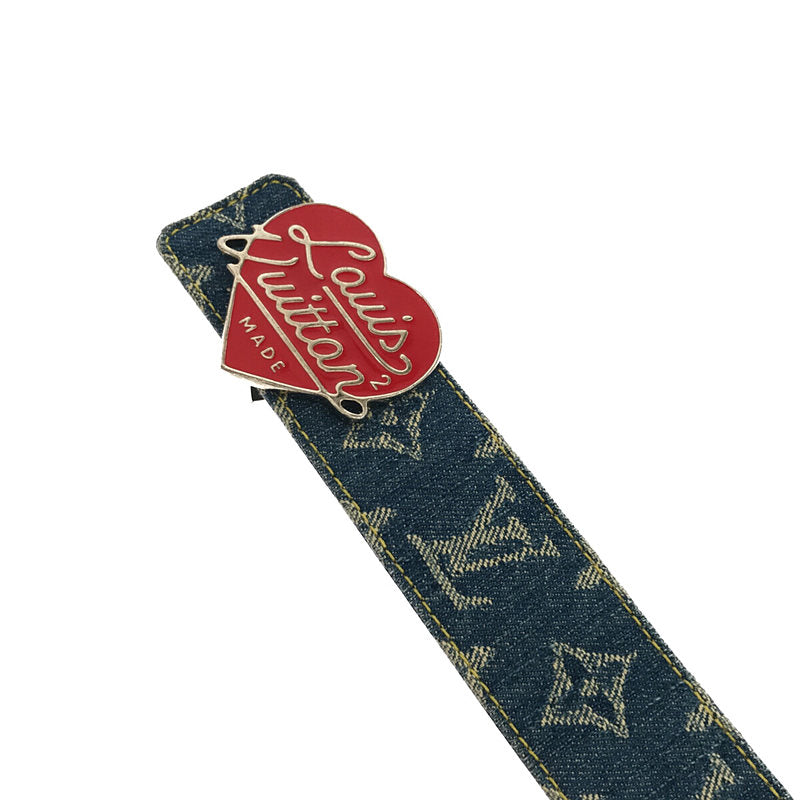 Louis Vuitton / ルイヴィトン | × Nigo Denim 40mm Reversible Belt ベルト | 110cm |