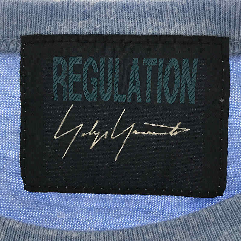 REGULATION Yohji Yamamoto / レギュレーションヨウジヤマモト | コットン ポリエステル レーヨン ロゴ フロッキー プリント Tシャツ | 2 |