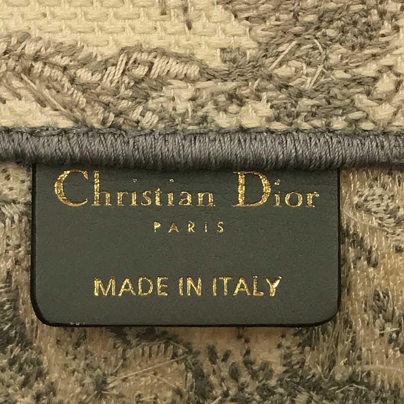 Dior / ディオール | イタリア製 TOILE DE JOUY BOOK TOTE MEDIUM トワル ドゥ ジュイ ブック ジャガード アニマル 総刺繍 ミディアム トート バッグ ギャランティカード・保存袋有 | ー |