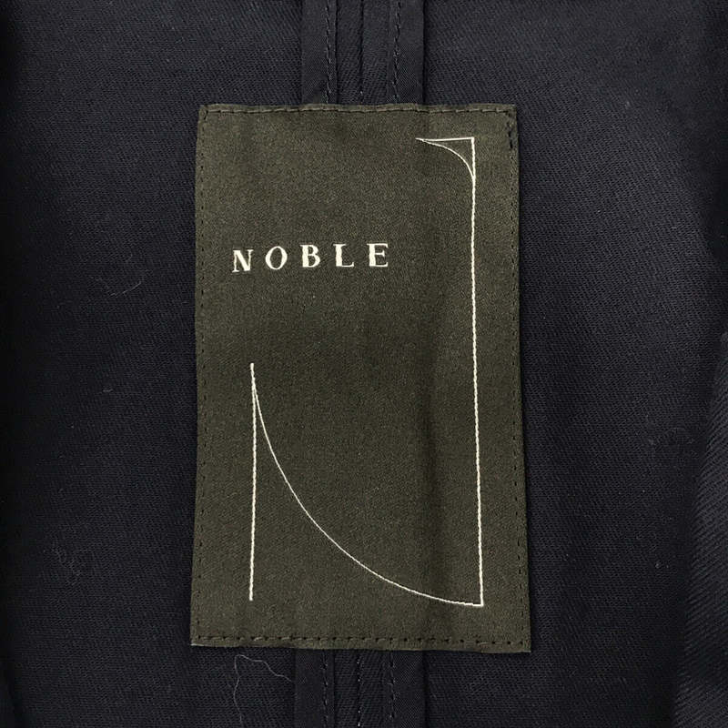 NOBLE / ノーブル | フロントスナップ ベルト付き トレンチコート | 38 | ネイビー | レディース
