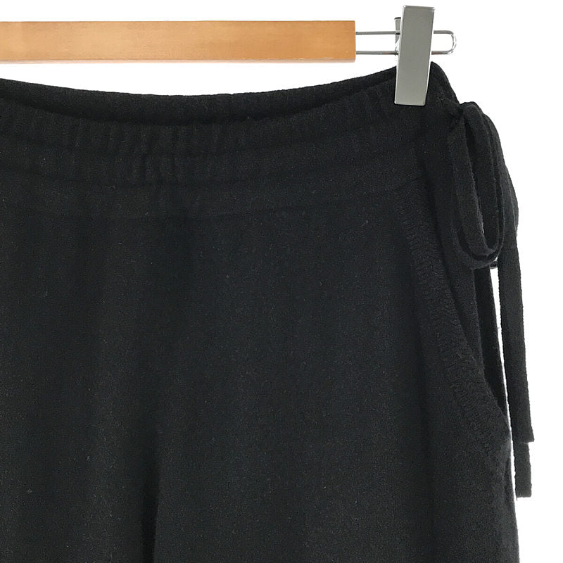 MAISON CARREE / メゾン カレ | CASHMERE BASIC BOYFRIEND PANTS BLACK