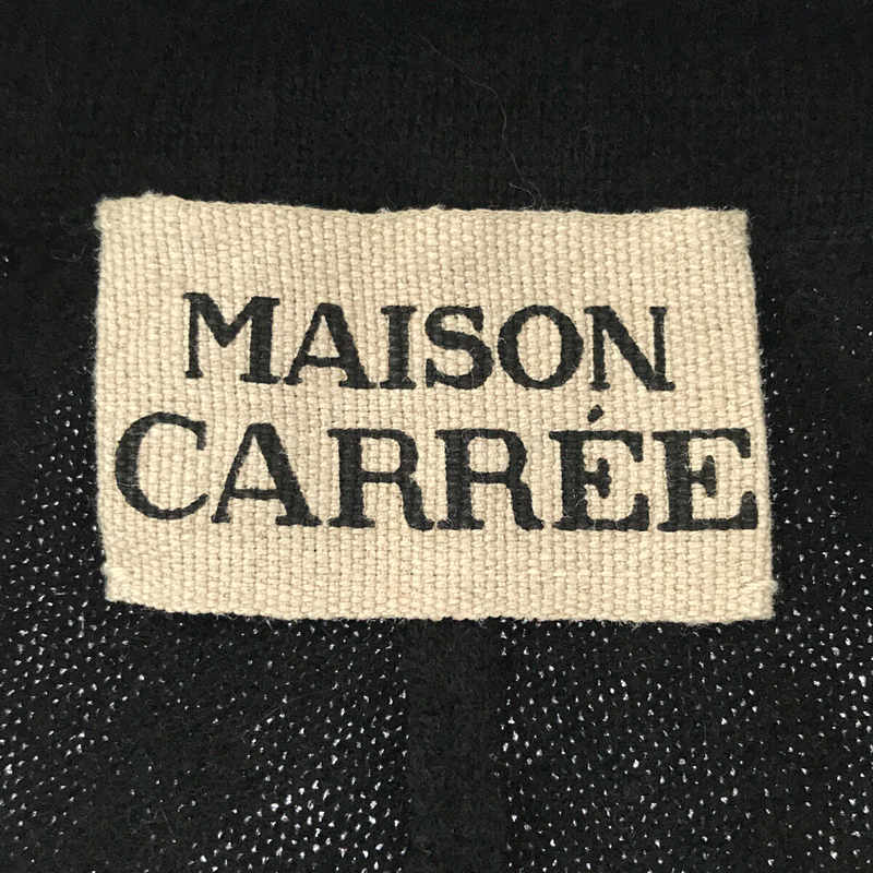 MAISON CARREE / メゾン カレ | CASHMERE BASIC BOYFRIEND PANTS BLACK