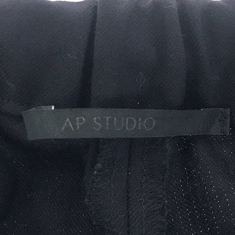 AP 工作室 |羊毛拉鍊休閒褲 | 32 |黑色 |女性的
