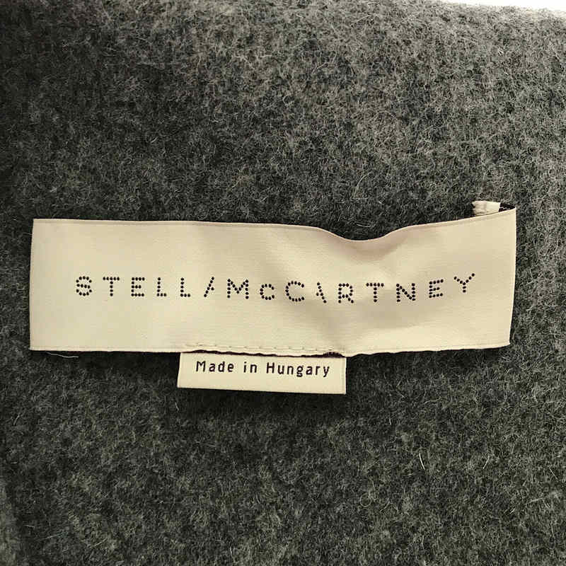 STELLA McCARTNEY / ステラマッカートニー | スクエアネック ウールワンピース | 36 | グレー | レディースミニワンピース