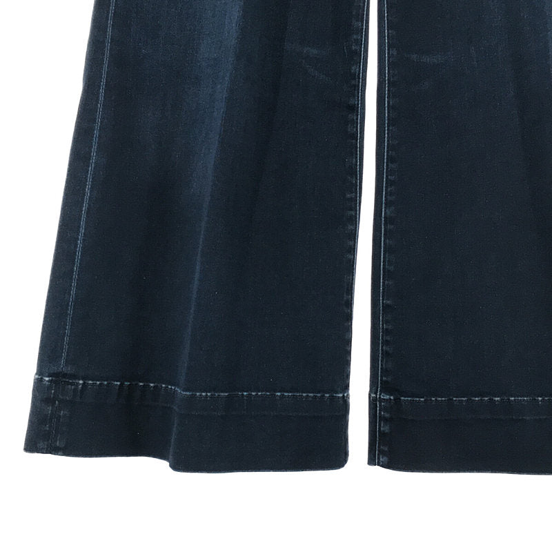 マザー デニムワイドパンツブーツカット 24 XS 紺 ネイビー約2cm裾幅