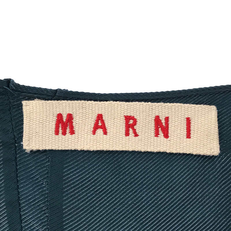 MARNI / マルニ | レーヨン シルク タック ティアード ワンピース | 40 |