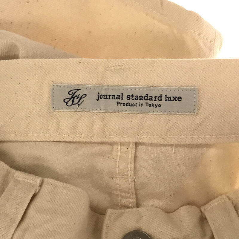 【新品】  journal standard luxe / ジャーナルスタンダードラックス | 2022SS | 12OZデニム タック5PK パンツ | M | ナチュラル | レディース