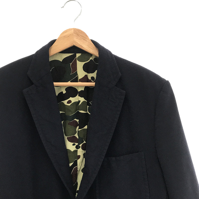 COMME des GARCONS ポリ縮 特殊加工テーラードジャケット XS