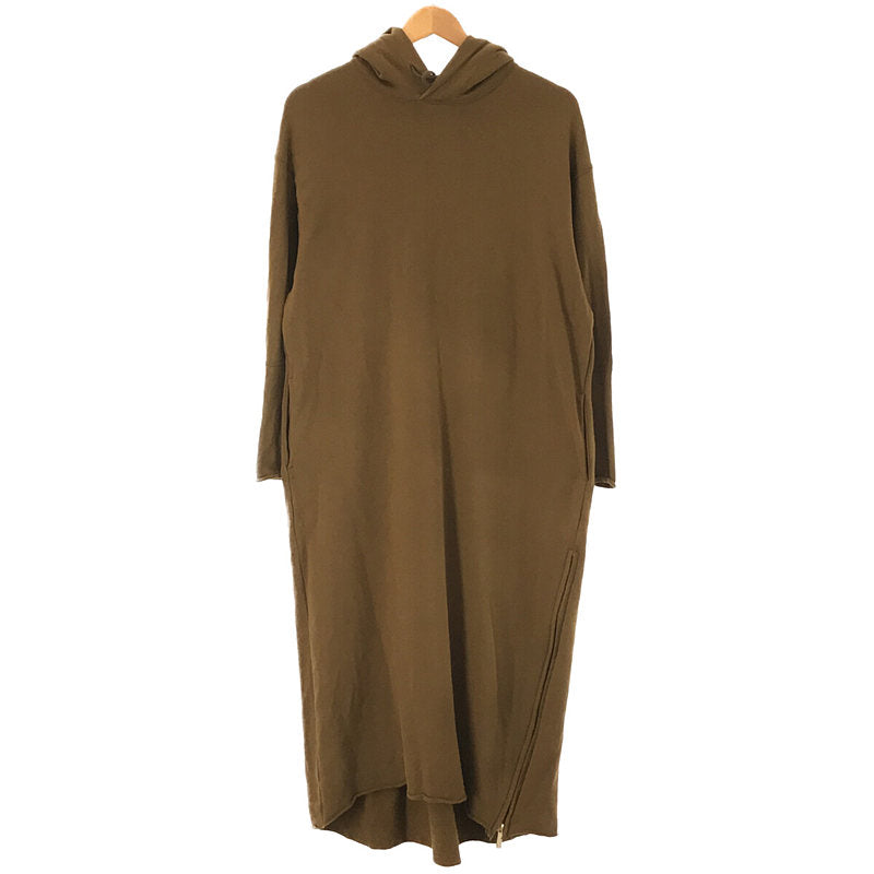 Deuxieme Classe | AMERICANA Hooded Side Zip Sweat Dress | F | Khaki | Women's