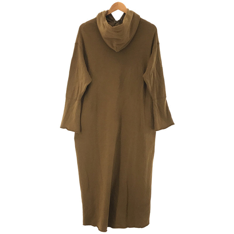 Deuxieme Classe | AMERICANA Hooded Side Zip Sweat Dress | F | Khaki | Women's