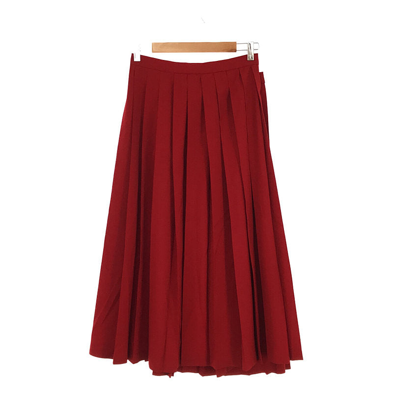 humoresque / ユーモレスク | wrap skirt ウール ラップ プリーツ