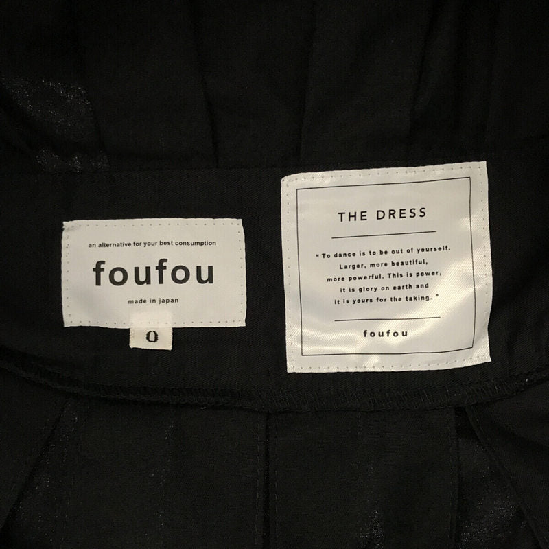 foufou / フーフー | THE DRESS #14 high neck tuck one-piece