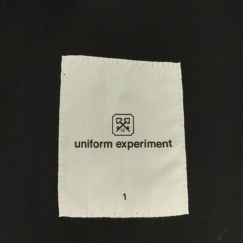 【新品】  uniform experiment / ユニフォームエクスペリメント | 2022SS | WORK JACKET ドライ ツイル ワーク ジャケット | 1 | BLACK | メンズメンズ