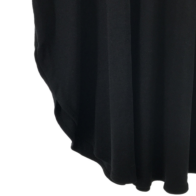 [Beautiful Condition] JURGEN LEHL | Silk-blend wool big silhouette round cut dress | M | Black | Women's