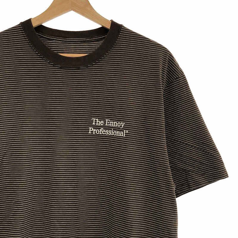 ボーダーtシャツS/S Boder T-Shirt (GRAY × BLACK) XXL