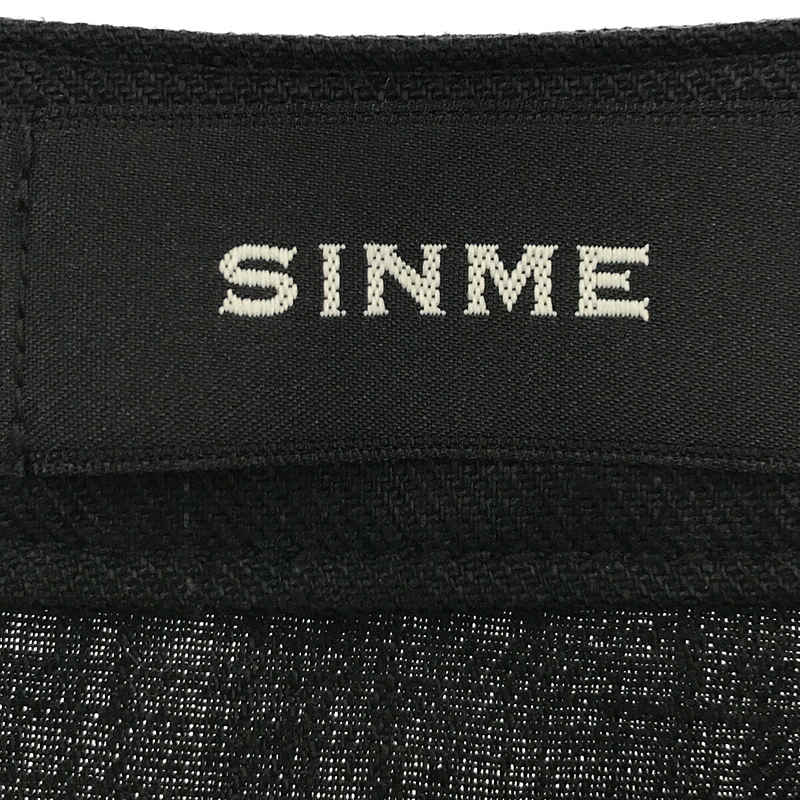 SINME / シンメ | リネン オーバーオールワンピース | M |