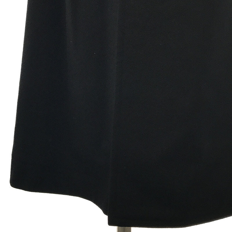 【美品】  COMME des GARCONS / コムデギャルソン | 1980s | 80s VINTAGE ヴィンテージ 初期 ウール アシンメトリー ベルテッド ダブルチェスター コート | ブラック | レディース