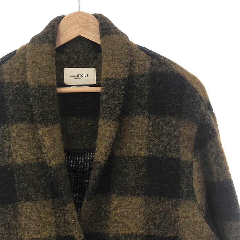 ISABEL MARANT ETOILE / イザベルマランエトワール | ウール ブロックチェック コート | 36 |