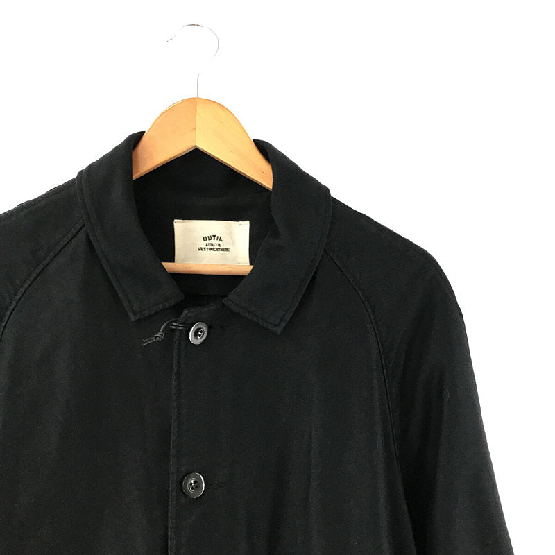 OUTIL / ウティ | MANTEAU UZES BLACK INDIGO ブラックインディゴ 