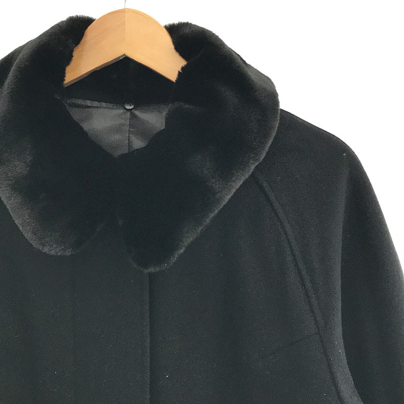 foufou / フーフー | 2021AW fur collar half coat ファー カラー