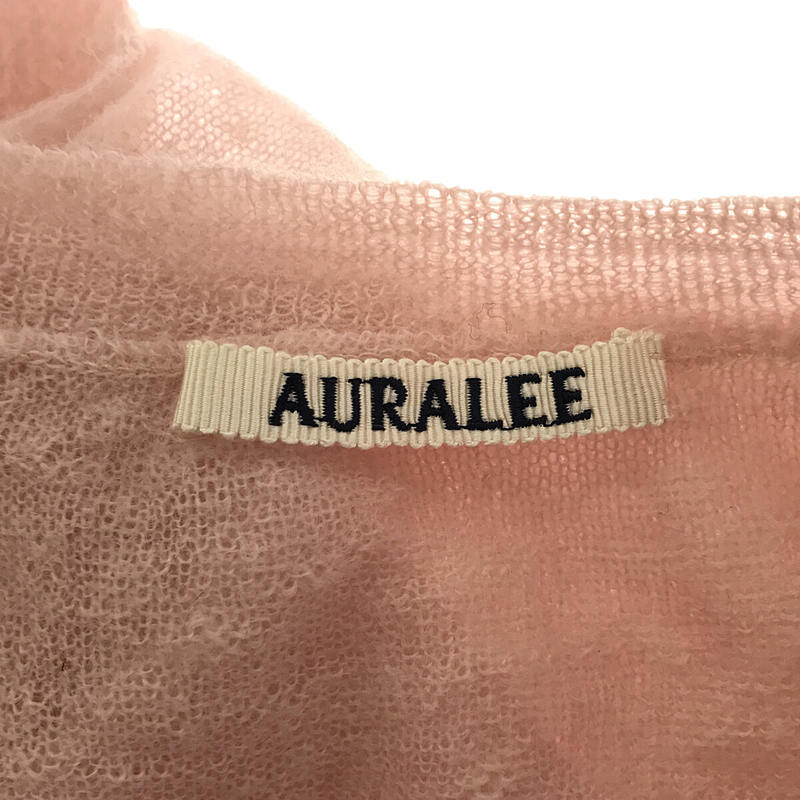 AURALEE / オーラリー | 2023SS | KID MOHAIR SHEER KNIT TEE | 1 