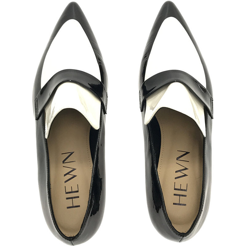 HEWN / ヒューン | VAMP POINTED LOAFERS COMBI エナメルレザー ポイン