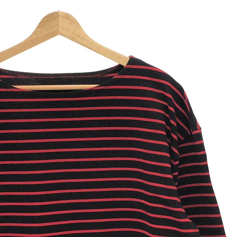 Vainl 檔案 | SAM-MT 邊框長袖剪裁與縫紉 | M |紅/黑|男士