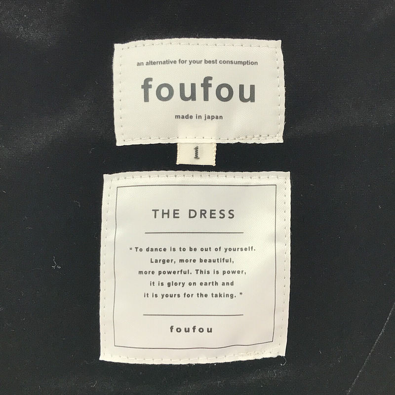 foufou / フーフー | 【THE DRESS #16】no-sleeve velour one piece