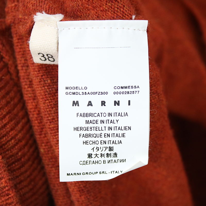 マルニ MARNI ウール カシミヤ バック 切替ニット セーター 長袖 38605cm袖丈