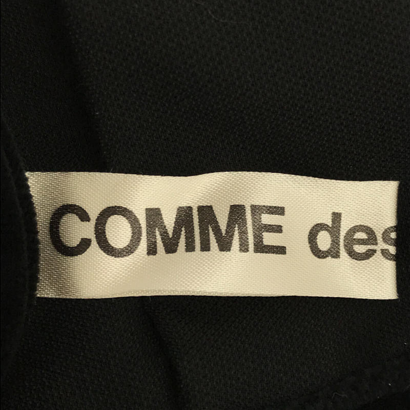 COMME des GARCONS / コムデギャルソン | AD2001 2001AW | BEYOND TABOO タブーを超えて期 ベルベット  フラワー 刺繍 タック プリーツ スカート | S | ブラック | レディース