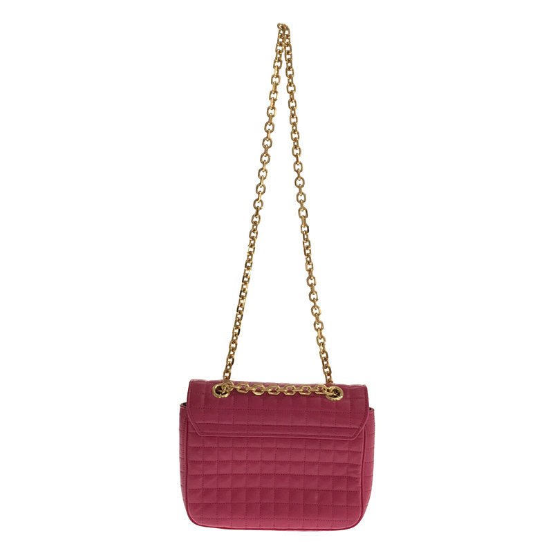 [全新品] CELINE | 2020 |小號 C 絎縫小牛皮單肩包，附小袋 | - |粉紅 |女的