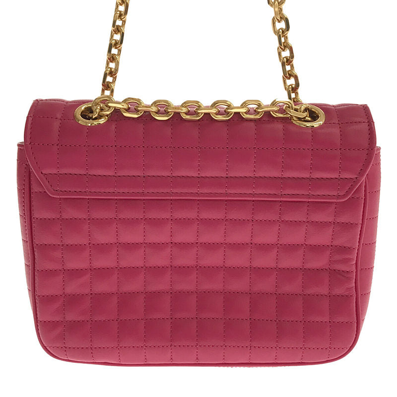 [全新品] CELINE | 2020 |小號 C 絎縫小牛皮單肩包，附小袋 | - |粉紅 |女的