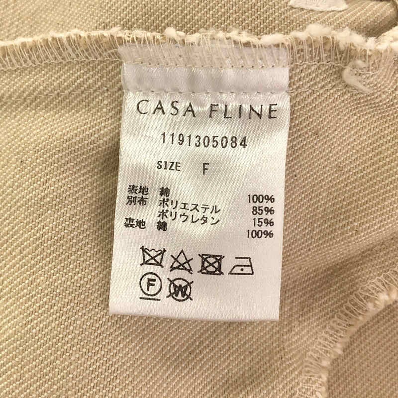 CASA FLINE / カーサフライン | フロントホックデニムロングワンピース