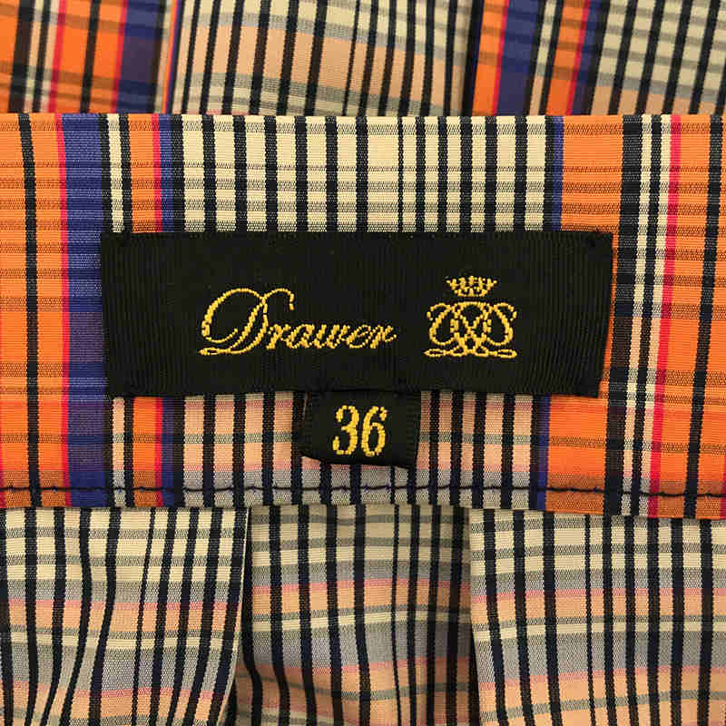 Drawer / ドゥロワー | マドラス チェック サイド リボン プリーツ ロング スカート | 36 |