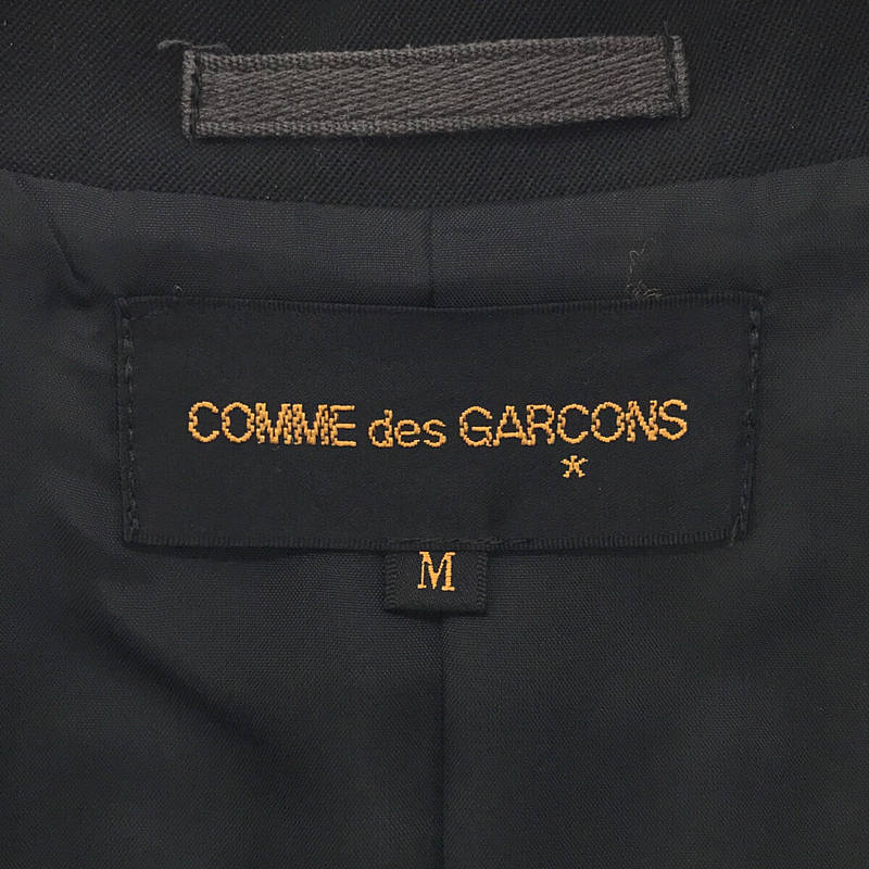 【美品】  COMME des GARCONS / コムデギャルソン | AD1990 | 90s～ ダブルブレストジャケット | M | ブラック | レディースジャケット/アウター