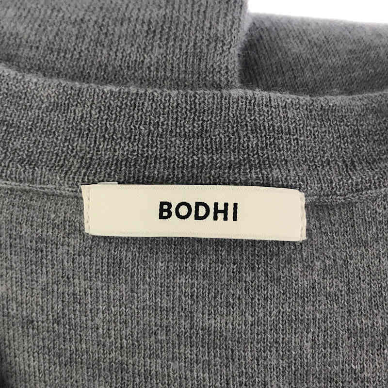 【美品】 BODHI / ボーディ | MIDDLE WEIGHT CASHMERE CARDIGAN ミドルウェイト カシミヤ カーディガン | 2  | グレー | メンズ