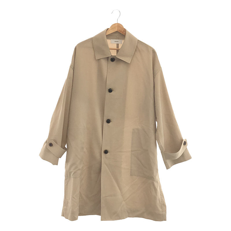 [Good Condition] marka / Marka | 2022SS | Wool Balmacaan Coat | 1 | Beige | Men's