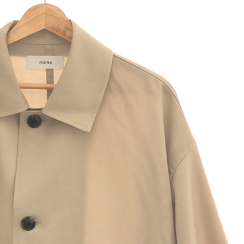 [Good Condition] marka / Marka | 2022SS | Wool Balmacaan Coat | 1 | Beige | Men's