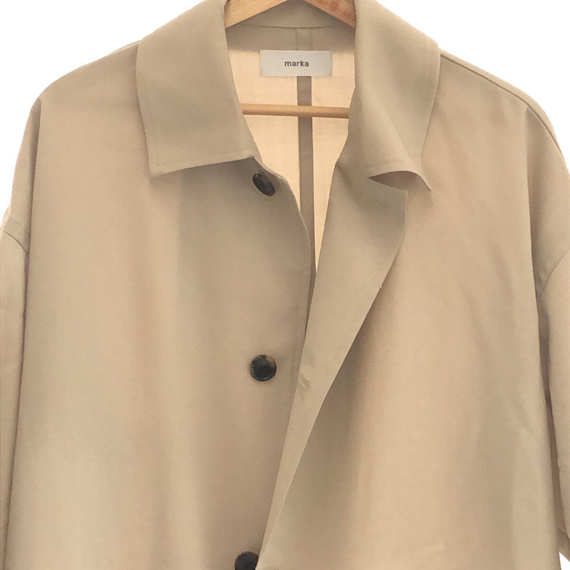 [Good Condition] marka / Marka | 2022SS | Wool Balmacaan Coat | 1 | Beige | Men's