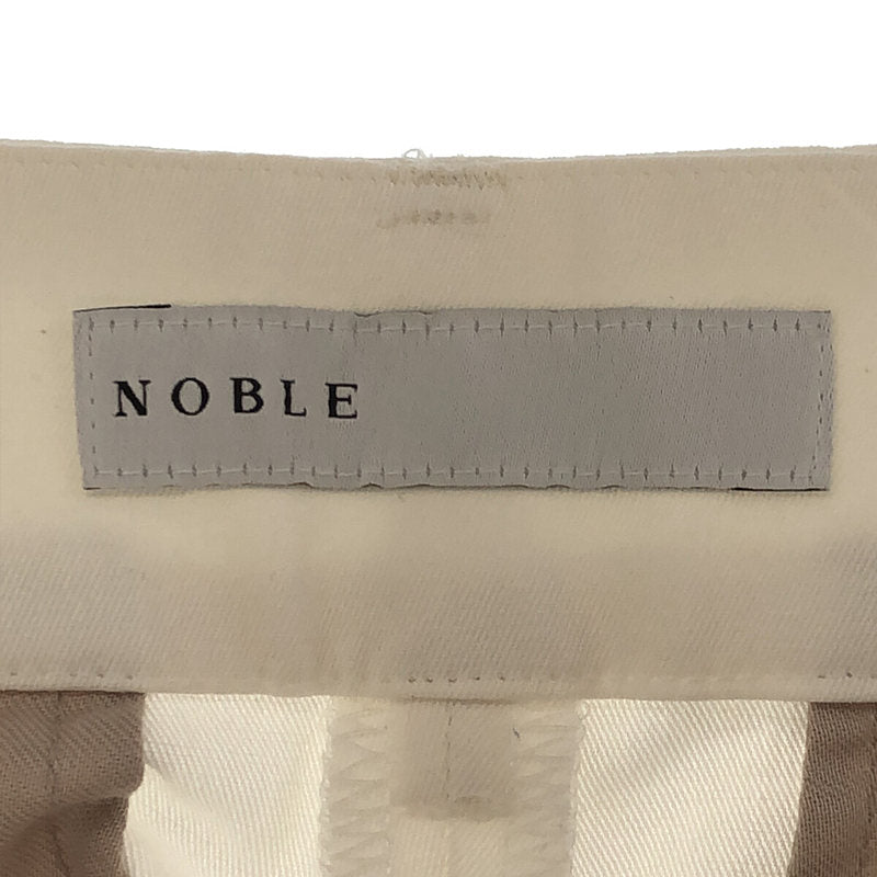 NOBLE / ノーブル | 2023SS | ドライコットンリネンステップヘムパンツ | 40 |