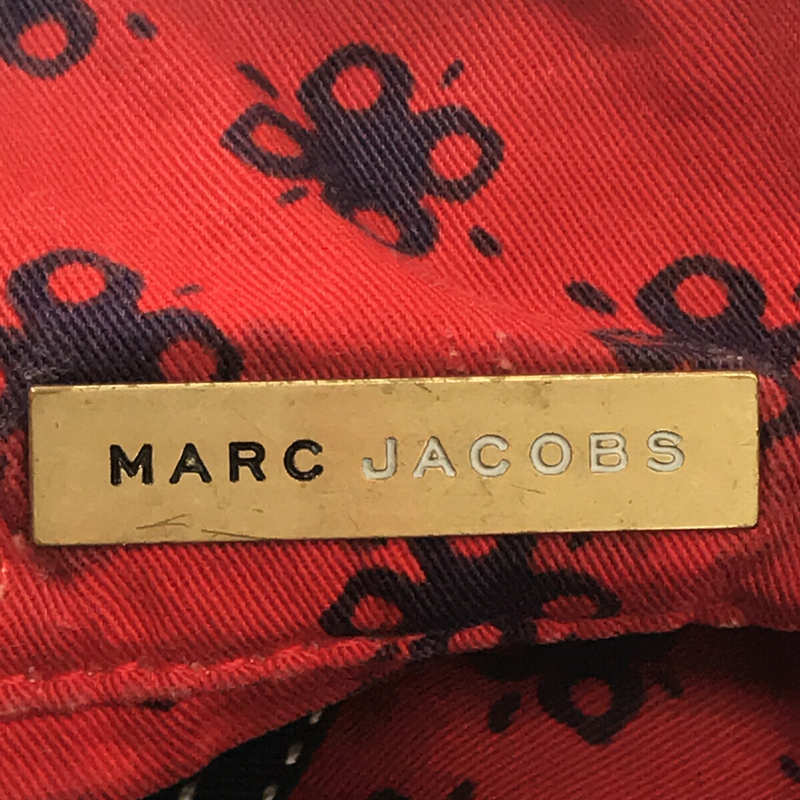 MARC JACOBS / マークジェイコブス | デニム レザー 切替 ロゴ 総柄