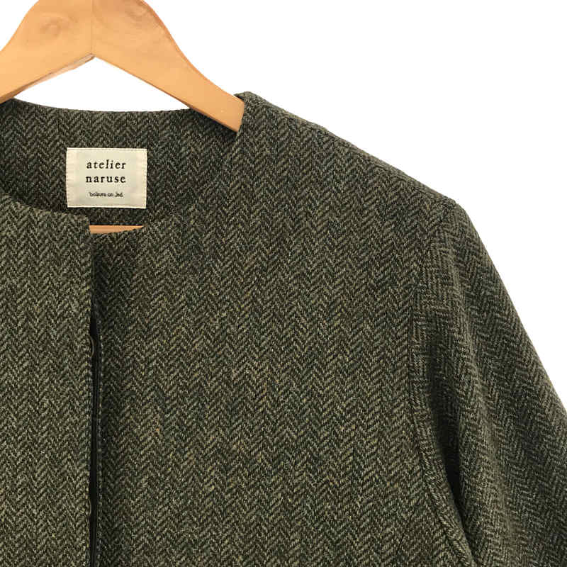 atelier naruse / アトリエナルセ | MOON ENGLAND tweed cocoon jacket