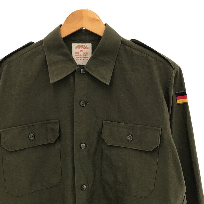 VINTAGE / ヴィンテージ 古着 | 1980s | 80s German Army Gr.Nr.3 オールド スヌーピー 刺繍 ミリタリー シャツ | 39/40 |