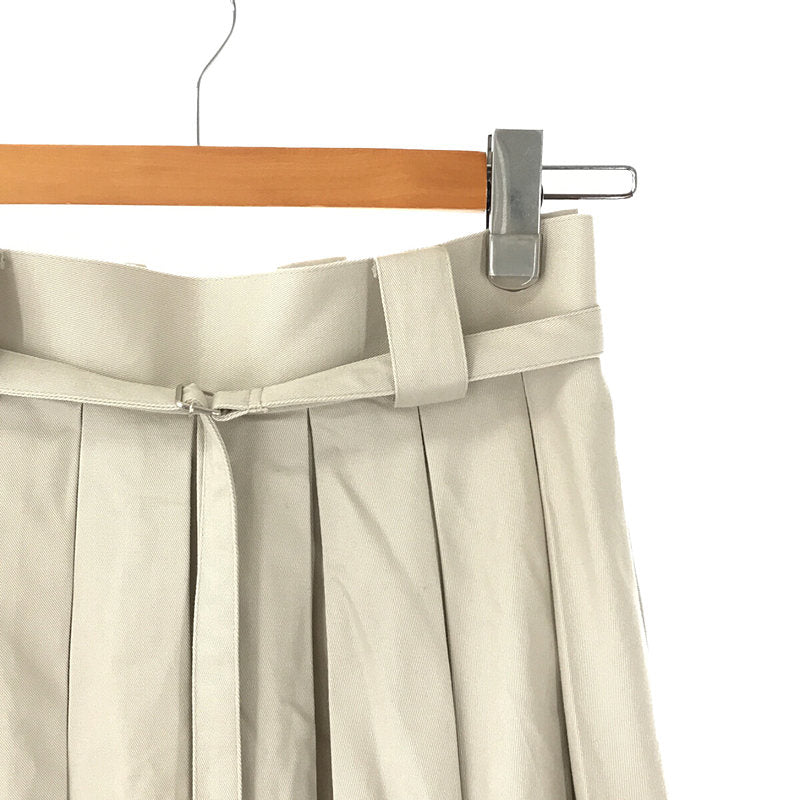 foufou / フーフー | 2020SS | super tuck long skirt スーパータックロングスカート ベルト付き | 0 |