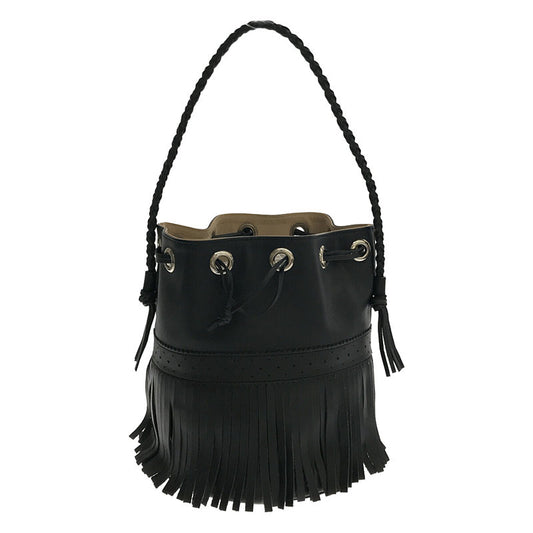 J&amp;M DAVIDSON | IENA Special Order Carnival 2-Tone Fringe Shoulder Handbag | Navy | Women's