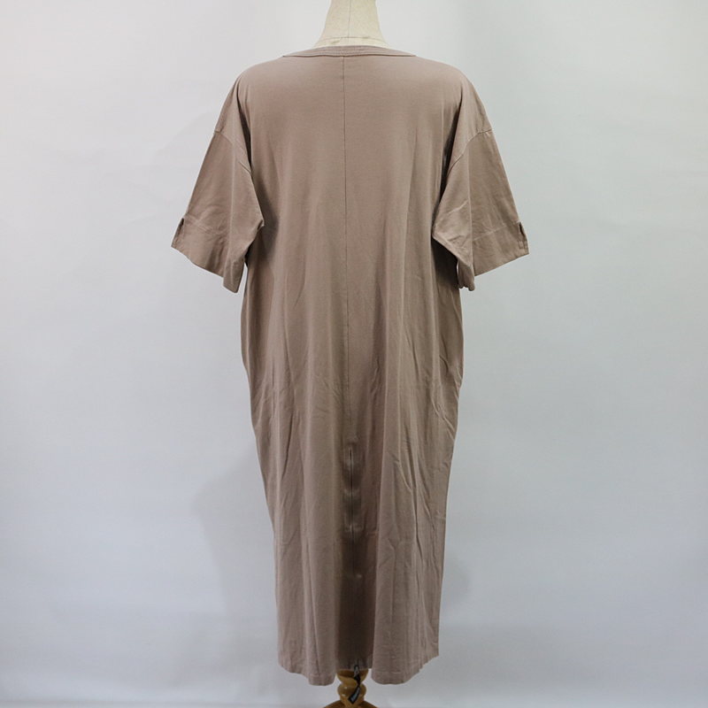 Americana / 아메리카나 | 박스 로고 컷 톱 원피스 | 베이지 | 여성