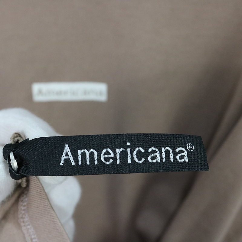Americana / アメリカーナ | ボックスロゴカットソーワンピース | ベージュ | レディース